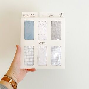 Zara Kids Underwear Set - Blue, White, Gray